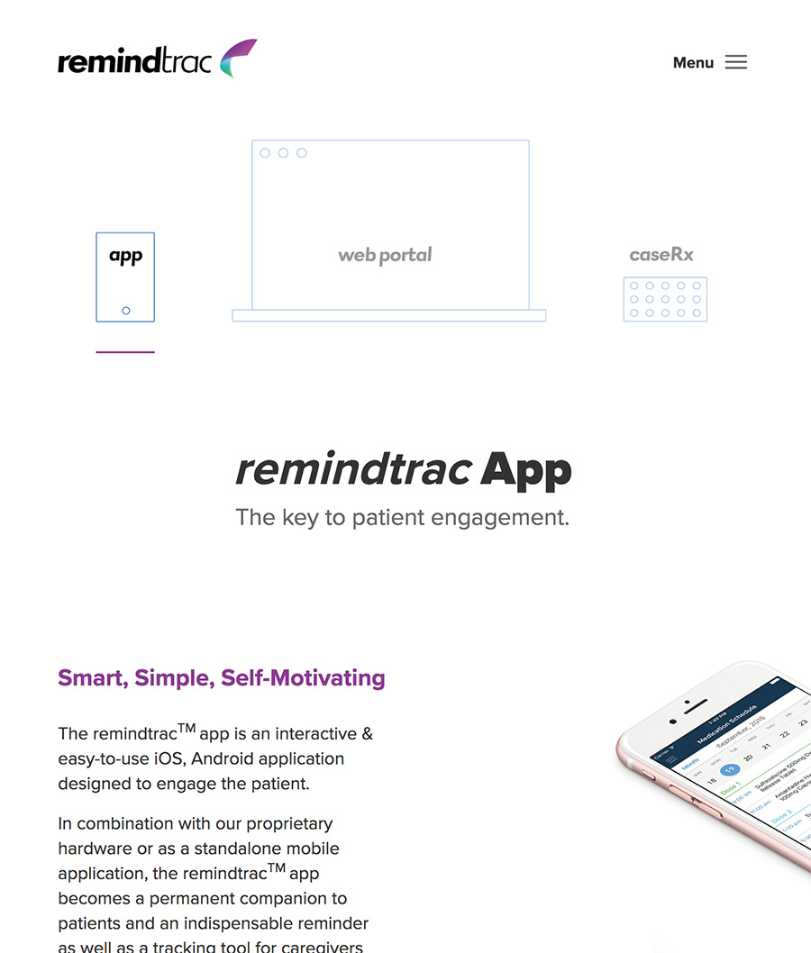 Screenshot of RemindTrac product tour