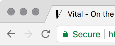 Screenshot of Vital Magazine favicon