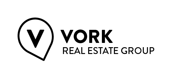 Vork Real Estate Group full logo, outline variation